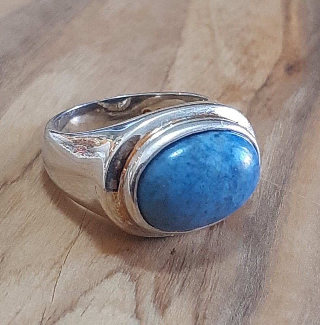 925 SILVER RING MEN SOLITAIRE SEAL lapis lazulo lapis lazulo women