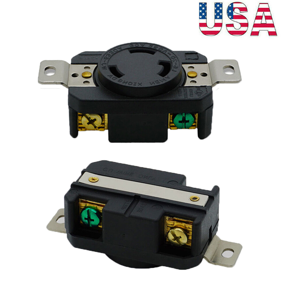 2/4/6/8X NEMA L6-30R Female Twist Lock 30A 250V 3 Wire Locking Receptacle