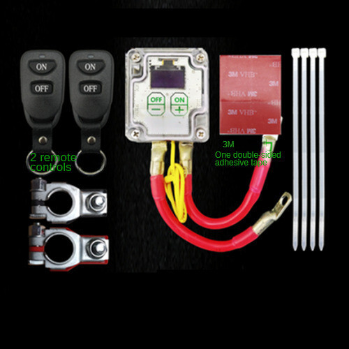 Car Battery Switch Cut Off Disconnect Isolator Master Kill Kit W/Remote Control