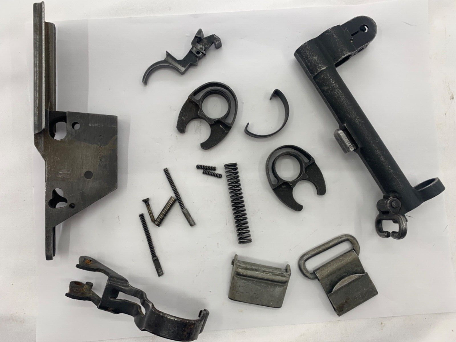 M1 GARAND PARTS LOT TRIGGER HOUSING GAS CYLINDER BANDS ETC.... VGILOT#3