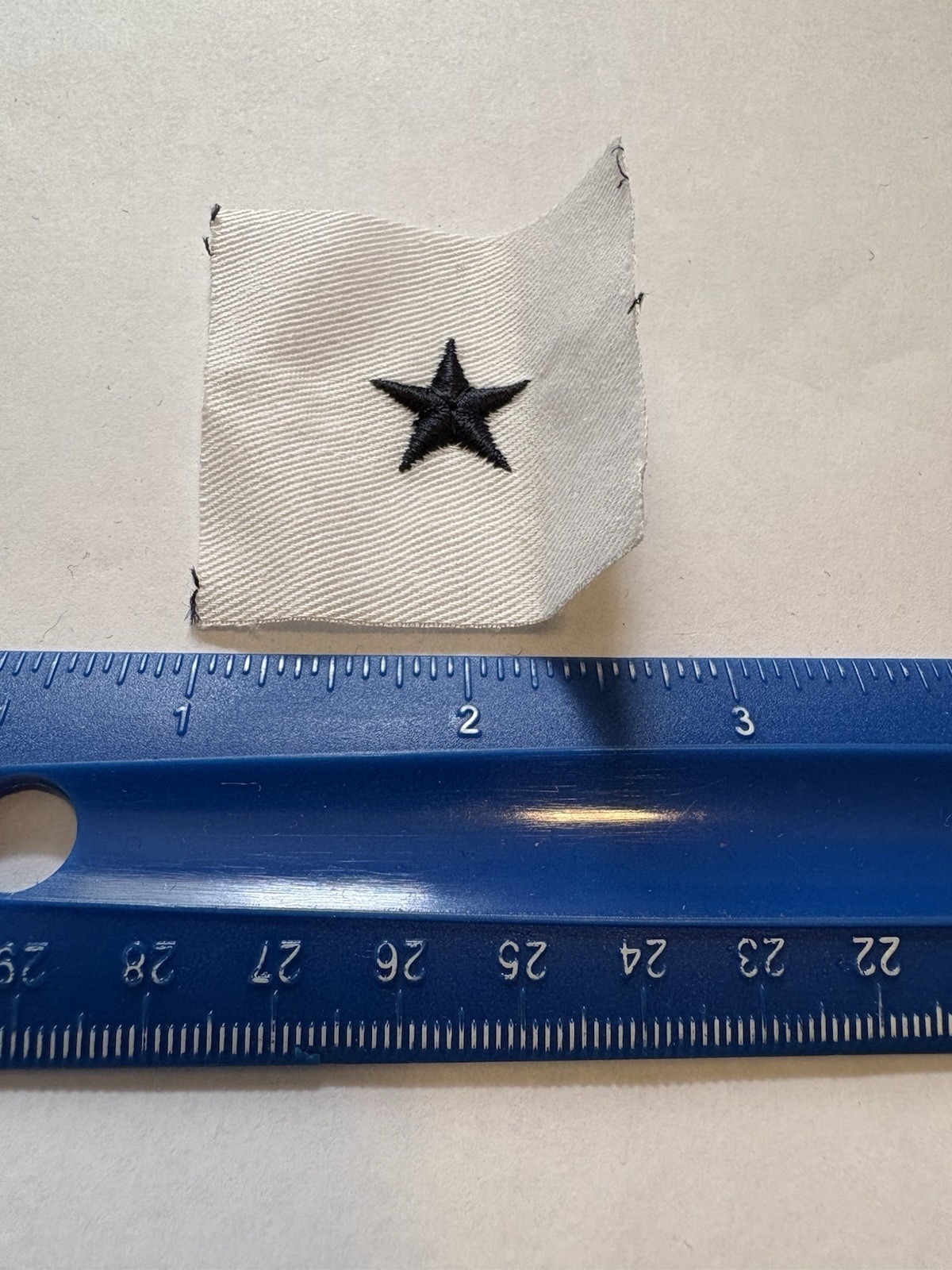 US Navy USN Line Officer White Cotton Sleeve Rating Insignia Patch INV12825