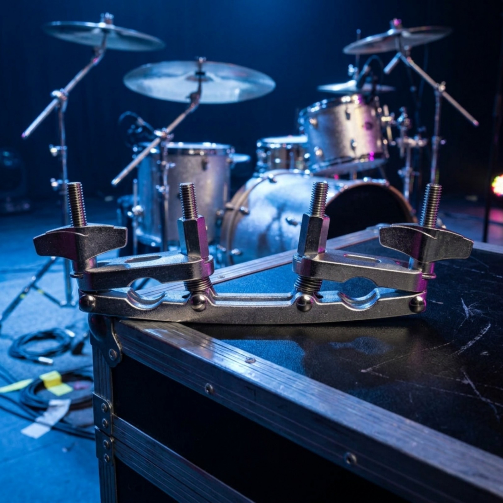 Drum Rack Extension Clamp Adjustable Hardware Silver-platedPlated