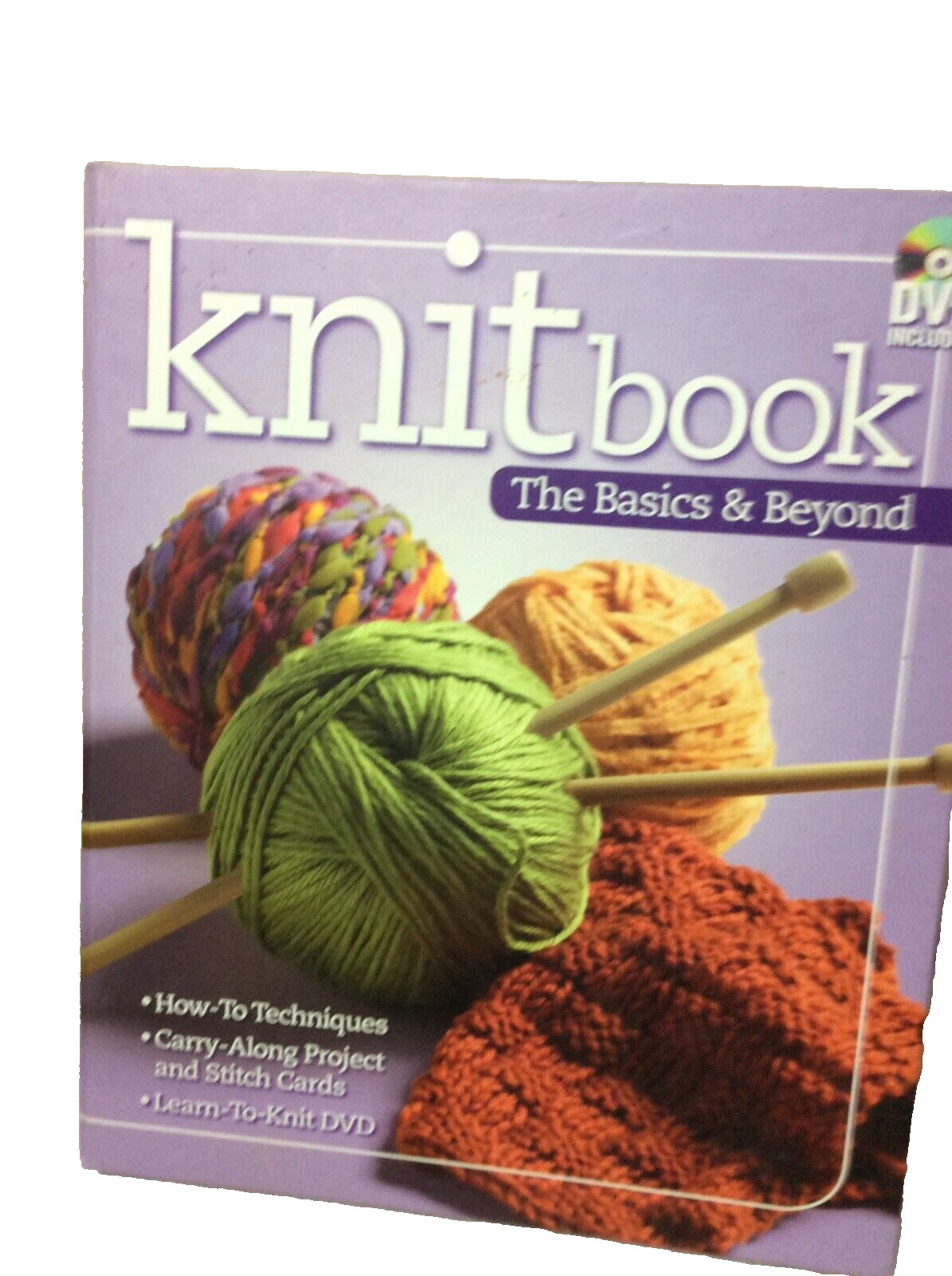 Liquidation Sale.  Knit Book The Basics & Beyond Hard Cover With DVD