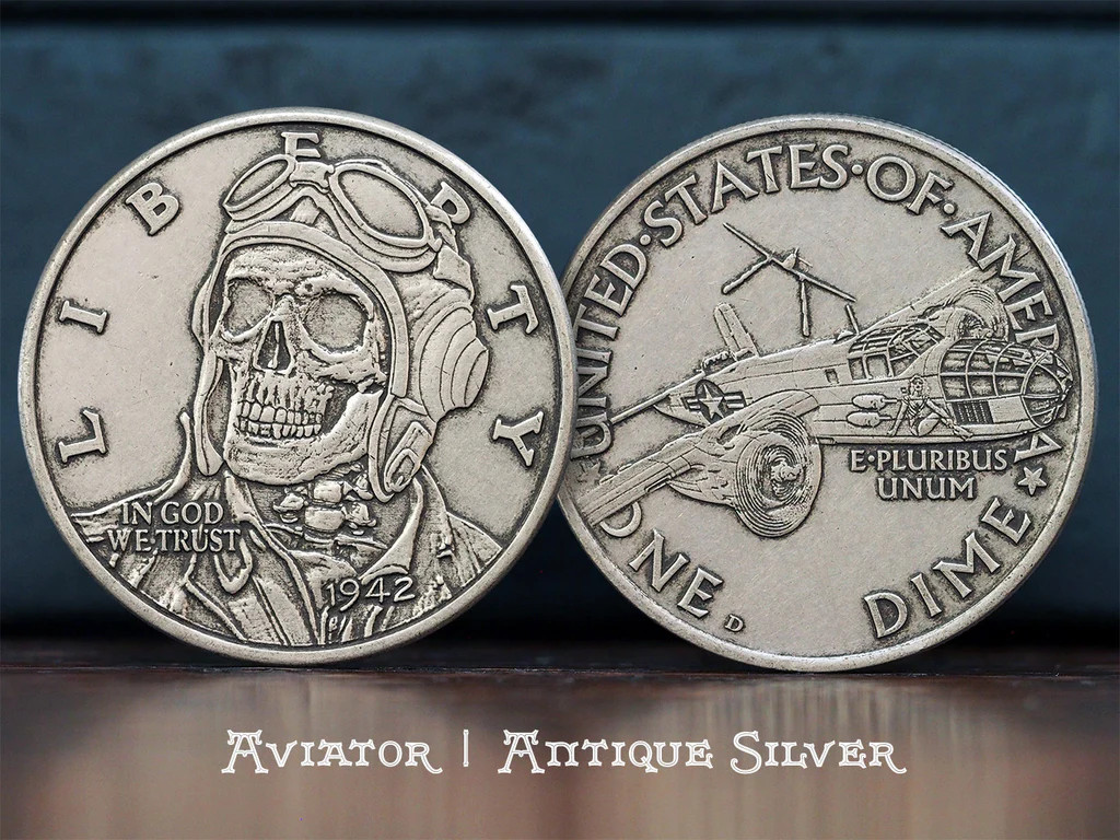 Aviator Silver Finish by Dead on Paper-Made in the USA