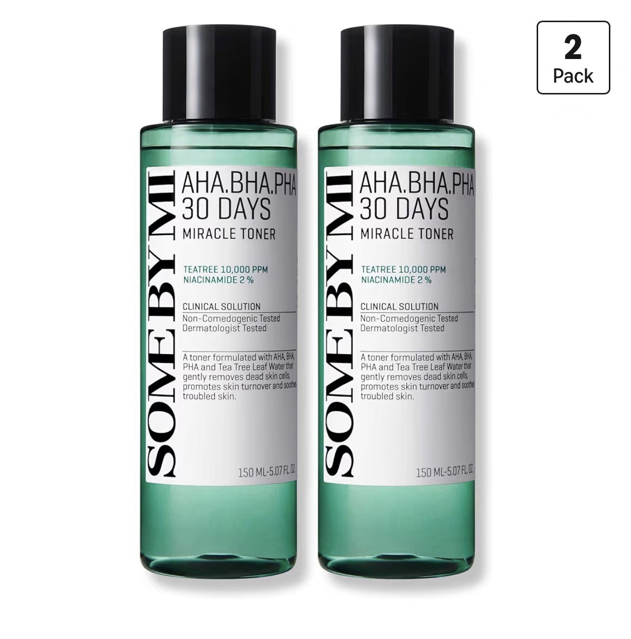 SOME BY MI AHA BHA PHA 30 Days Miracle Toner – Pack of 2 – Korean Salicylic Acid