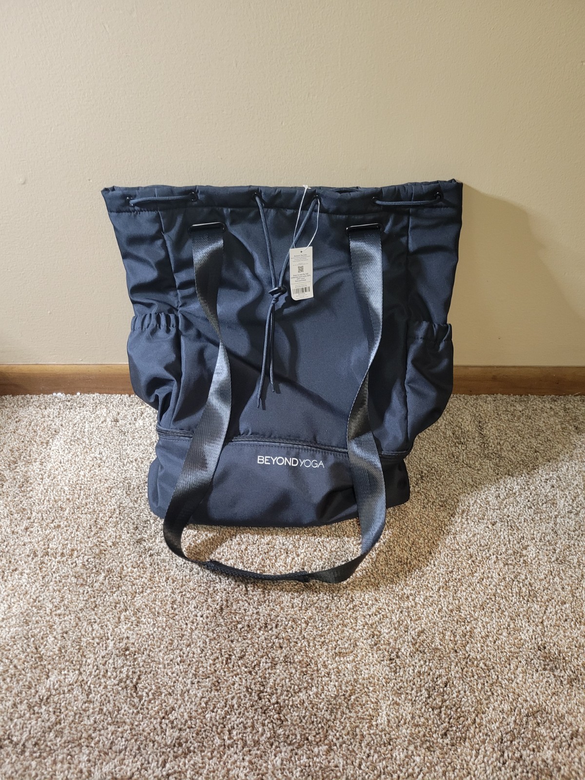 Beyond Yoga Convertible Gym Bag Backpack Black