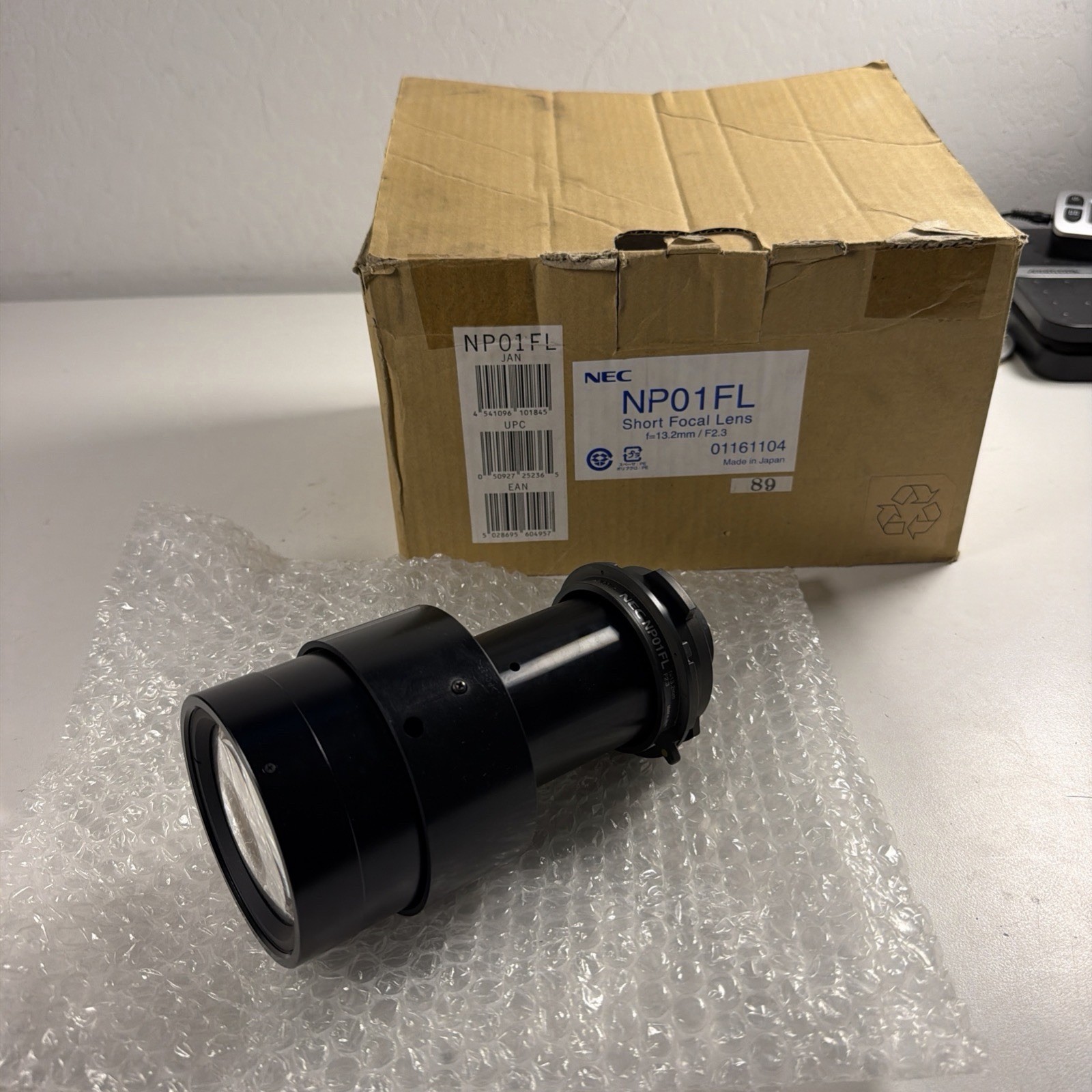 NEC NP01FL Short Fixed Lens For NP1150, NP2150, NP3150 Projectors