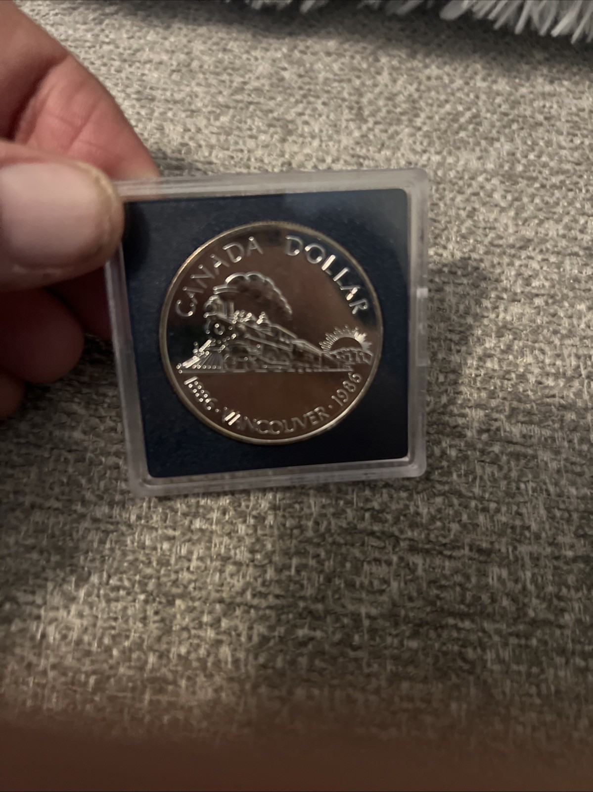 1986 Canada Silver Dollar, Vancouver Centenary 1886-1986 RCM Royal Canadian Mint