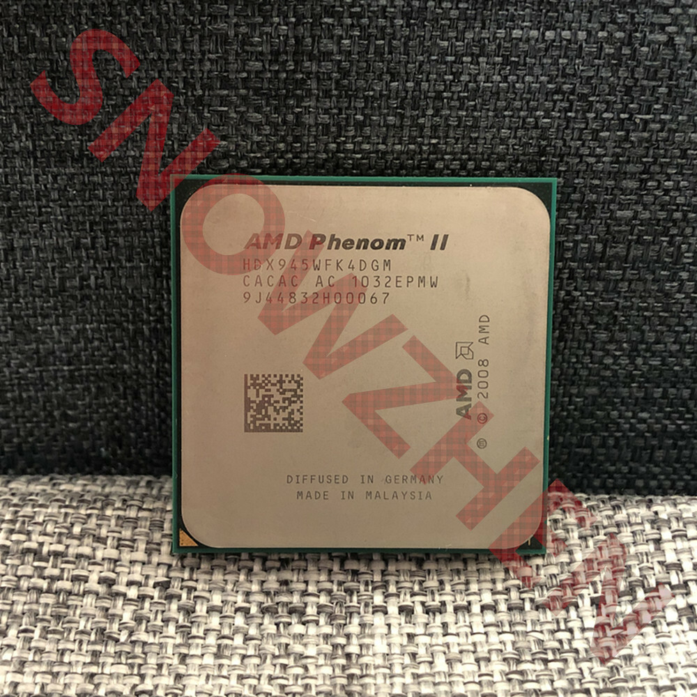 AMD Phenom II X4 945 CPU Quad-Core 3.0 GHz 6M 95W Socket AM3 Processors
