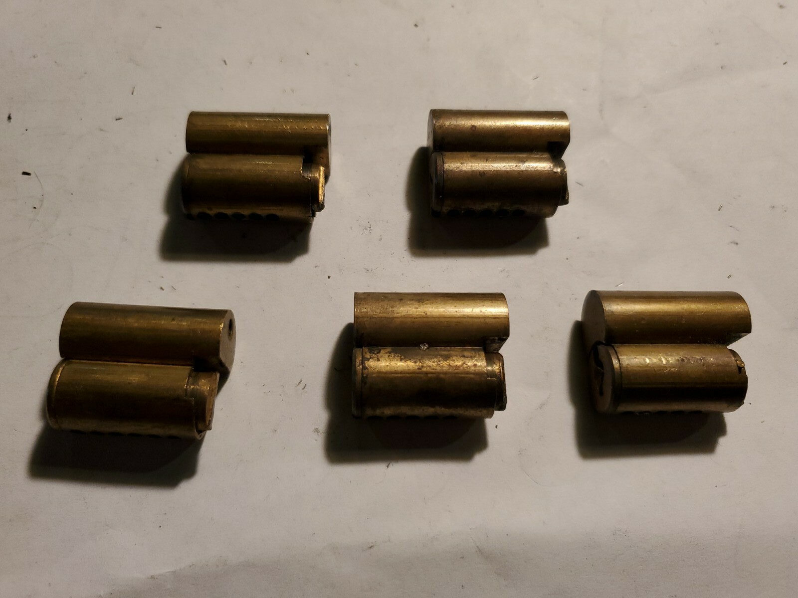Lot of 5 Original pin Cylinder Core Junkunc American with no Key F12