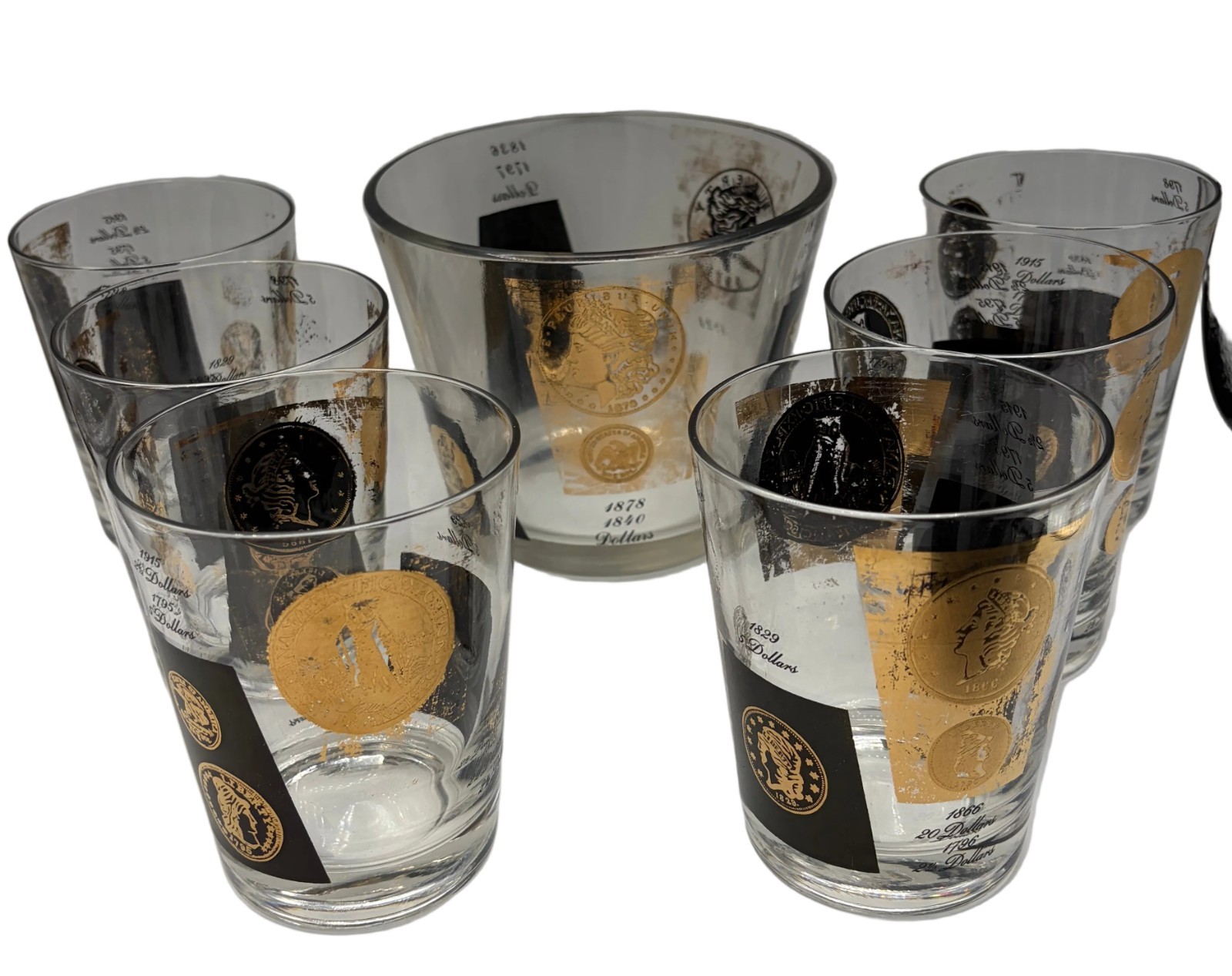 Vintage 1960 Mid-Century Modern Bar Set