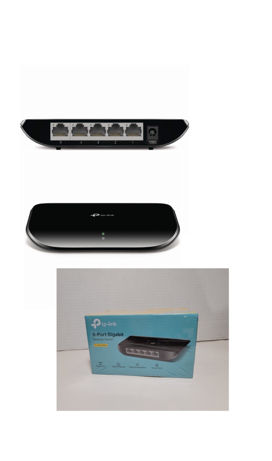 TP-Link TL-SG1005D 5-Port 10/100/1000Mbps Gigabit Ethernet Desktop Switch