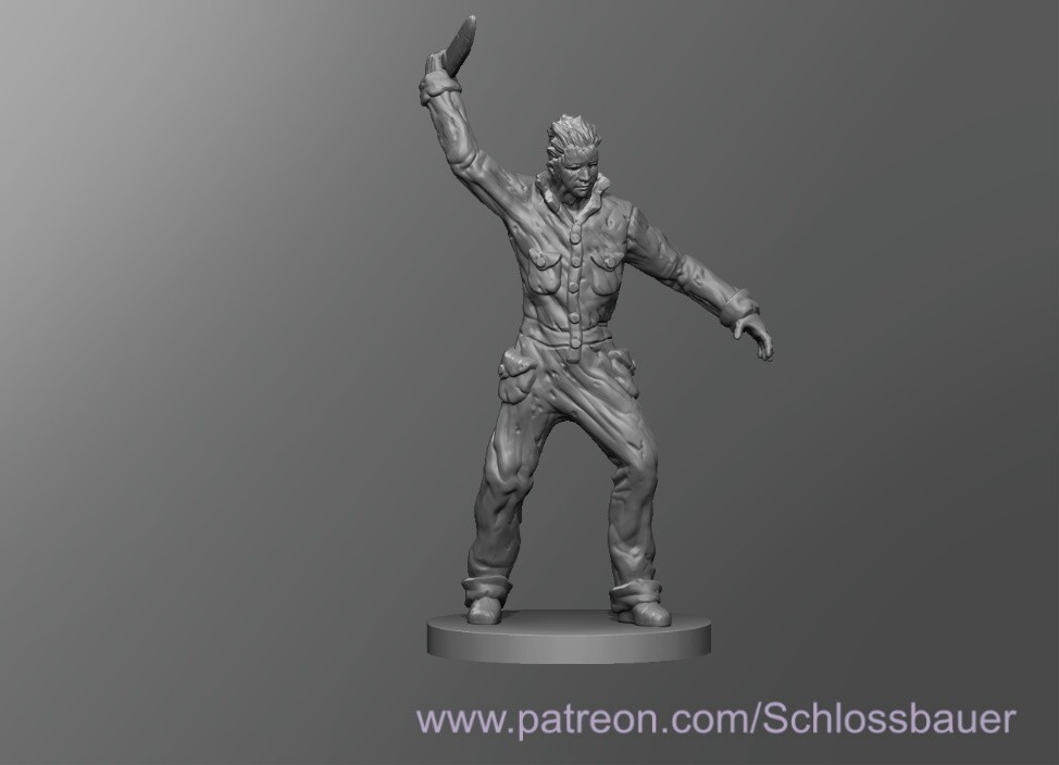 Medieval Michael Slasher Monster Manual 28mm Scale DND D&D Tabletop Miniature