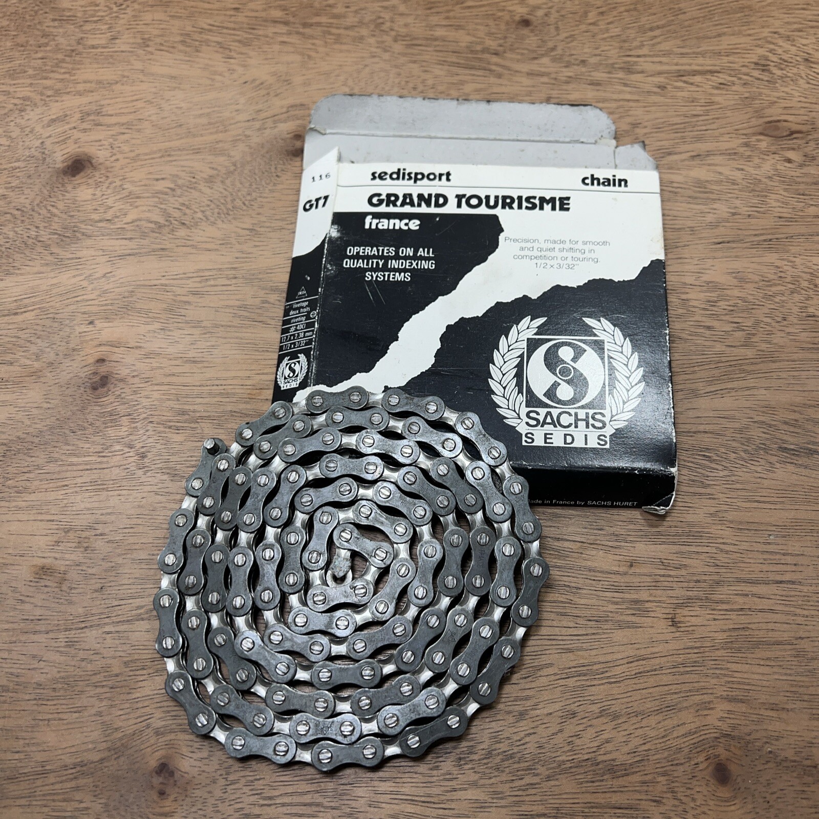 Sedisport Sachs Sedis Chain 3/32” 116l GT7 Grand Tourisme Road Bike 80s 90s