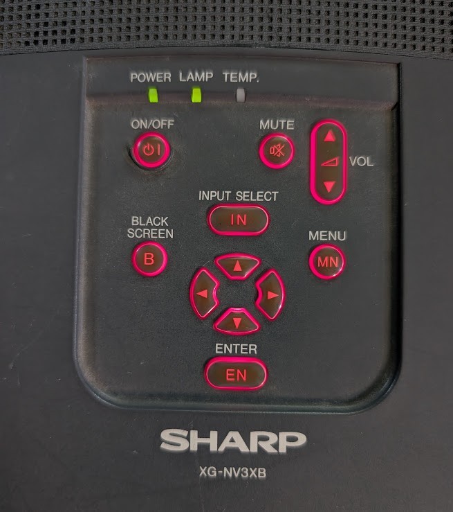 Sharp Notevision3 XG-NV3XB LCD Projector - Powers On, No Light / For Parts...