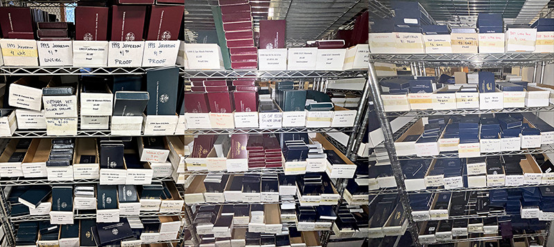 Empty Commemorative Boxes w/Certs - No Coins - 114pc Stock Bulk Lot