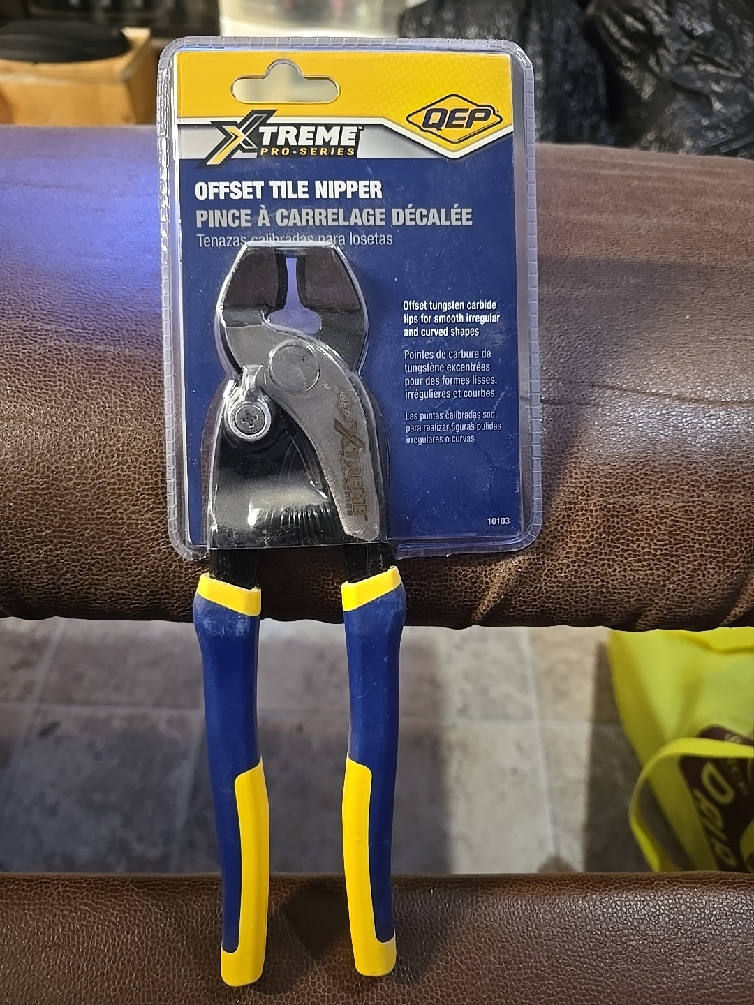 Xtreme Pro-Series Offset Tile Nipper QEP Carbide Tips 10103 Up To 5/16" Thick