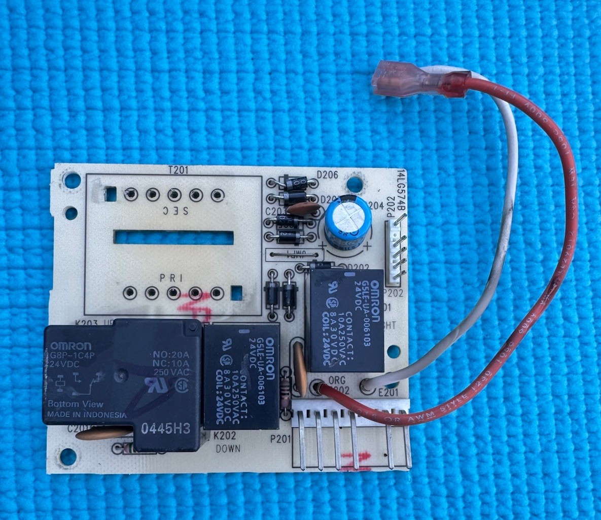 CHAMBERLAIN LIFTMASTER Garage Door Motor Power Board 14LG574B From Md# 41AB050-2