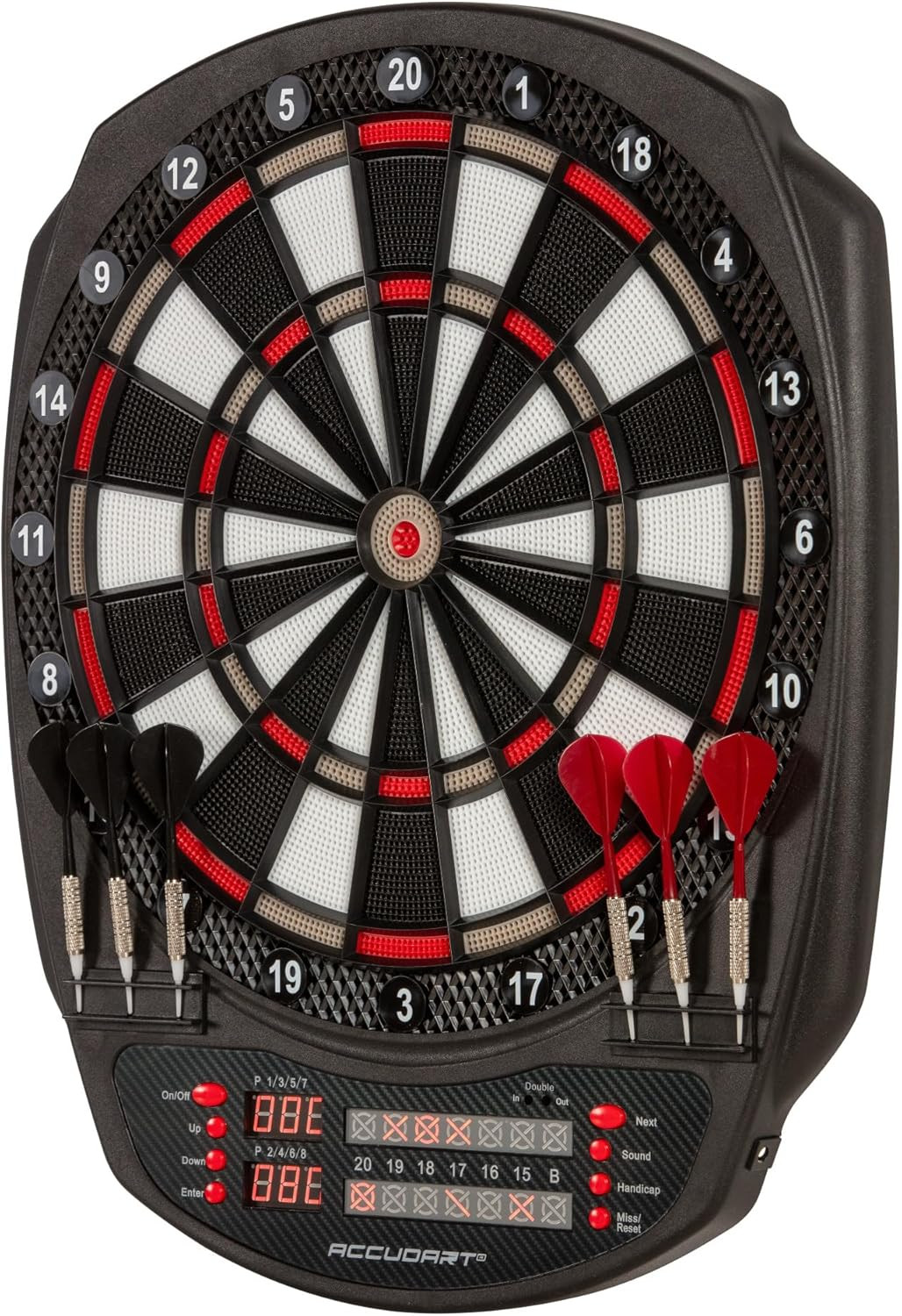 Meteor Electronic Dartboard - 35 Game Modes - 580 Game Variations - Advanced Fea
