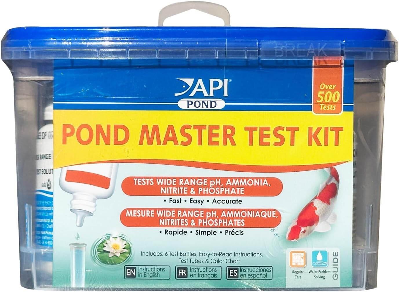POND MASTER TEST KIT Pond Water Test Kit 500-Test