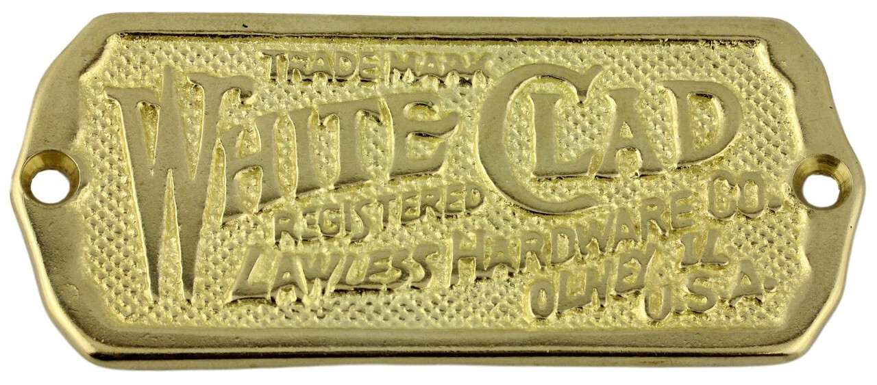 (5 Pack) Ice Box Sign (WhiteClad) Solid Brass I12-B329SB