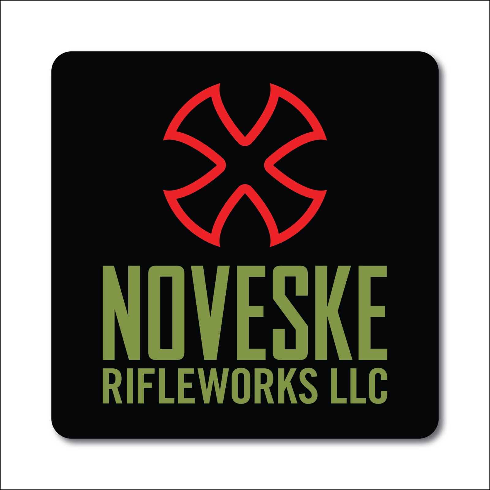 Noveske Rifleworks Aluminum Sign 18in x 18in - Mancave Gun Room Wall Art