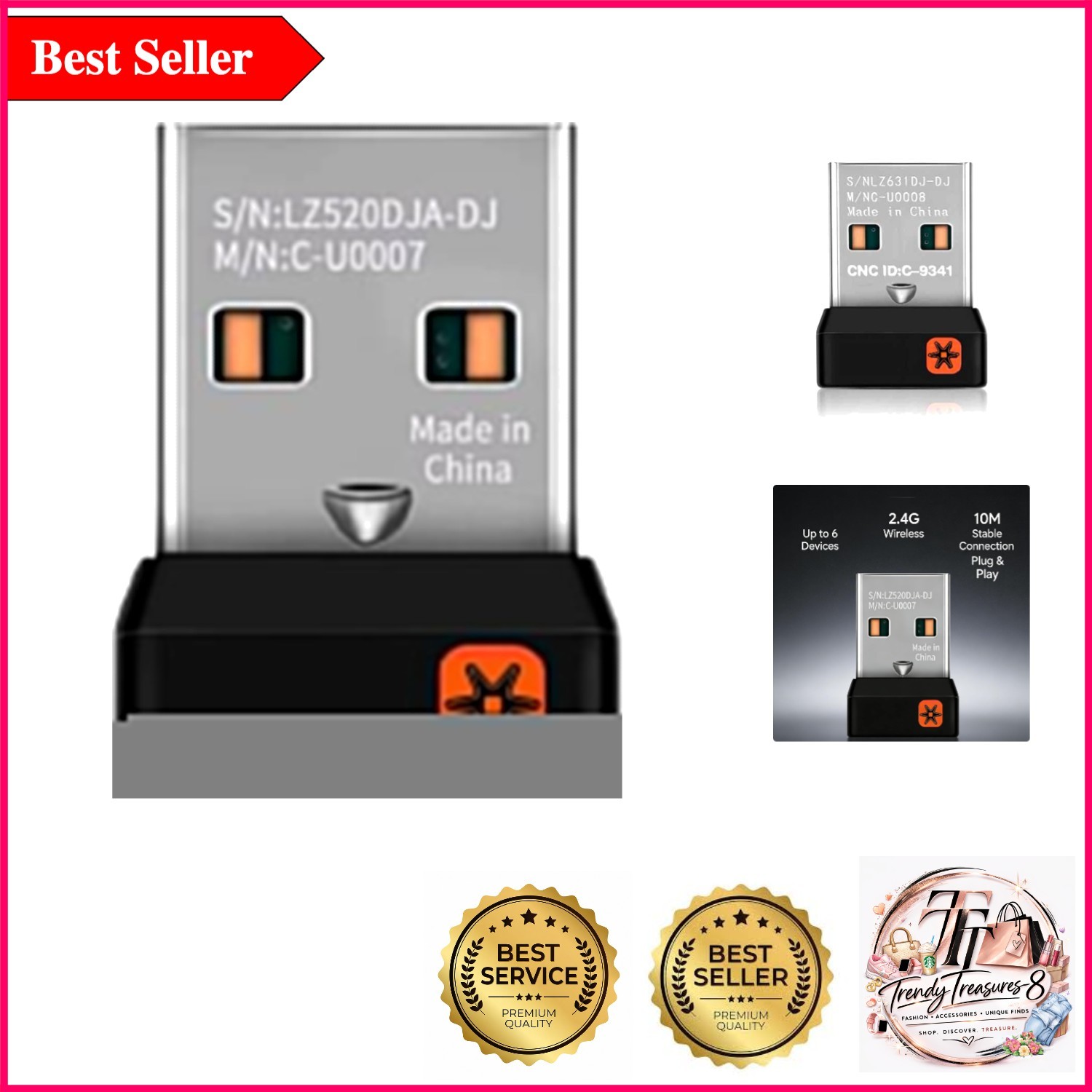 Logitech Unifying Receiver – Connect Up to 6 Devices Seamlessly