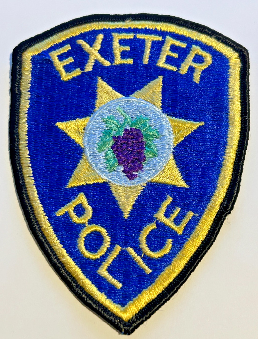 Old Exeter California Police Twill 4.5" Patch Uniform Take Off