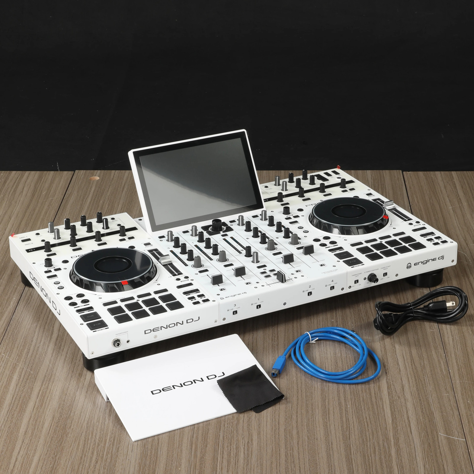 Denon DJ Prime 4+ DJ System with Touchscreen & Wi-Fi, White
