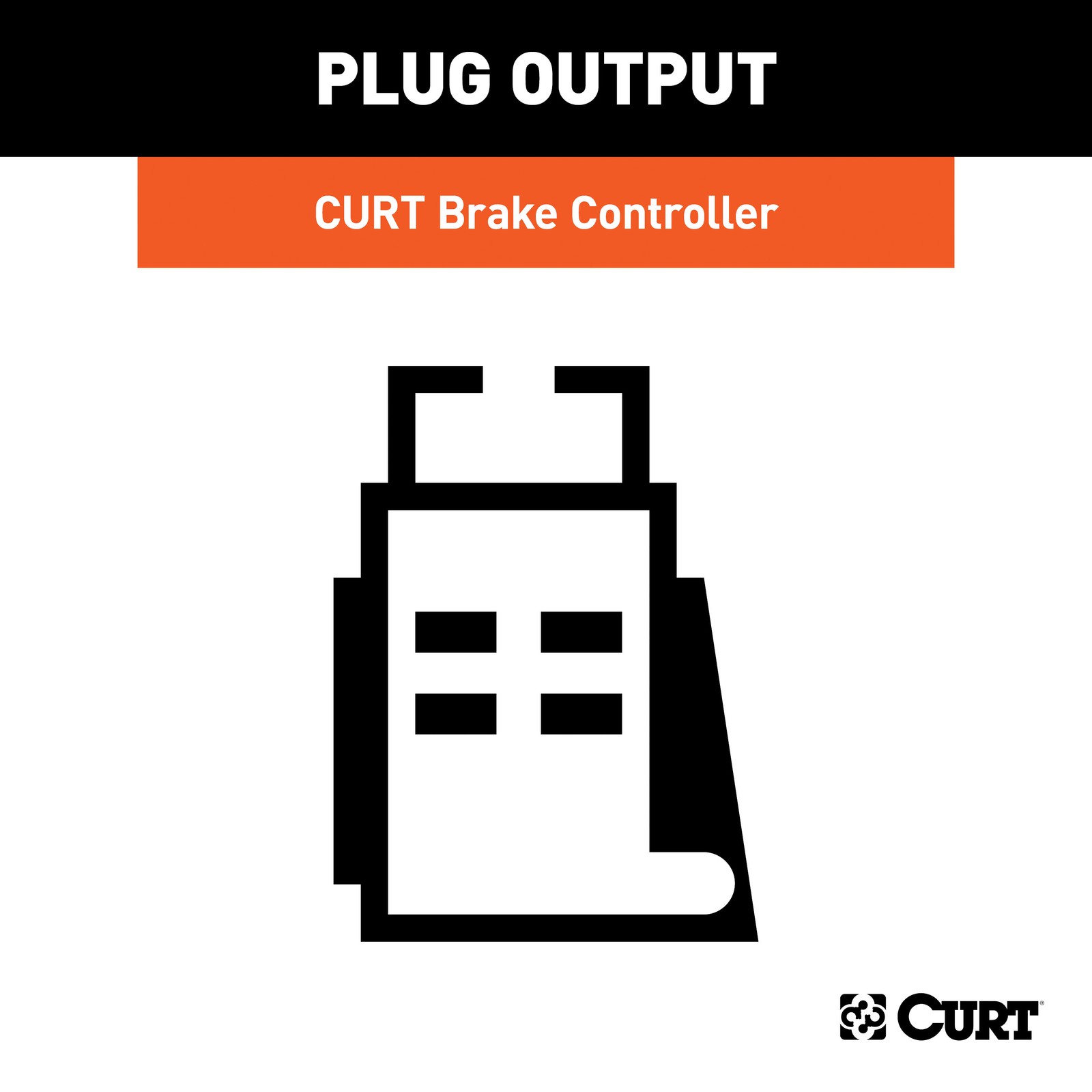 CURT Brake Control Wiring Harness Connector #51323 / Controller Sold Separately