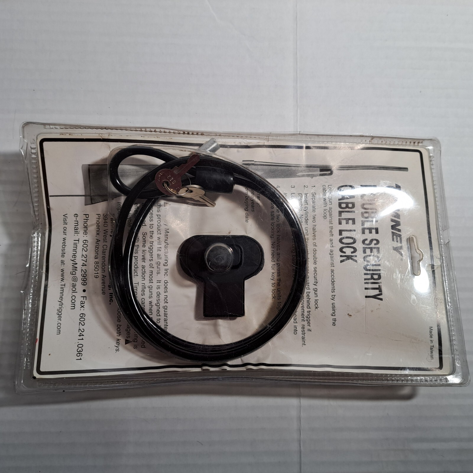 Timney Triggers Double Security Cable Trigger Lock