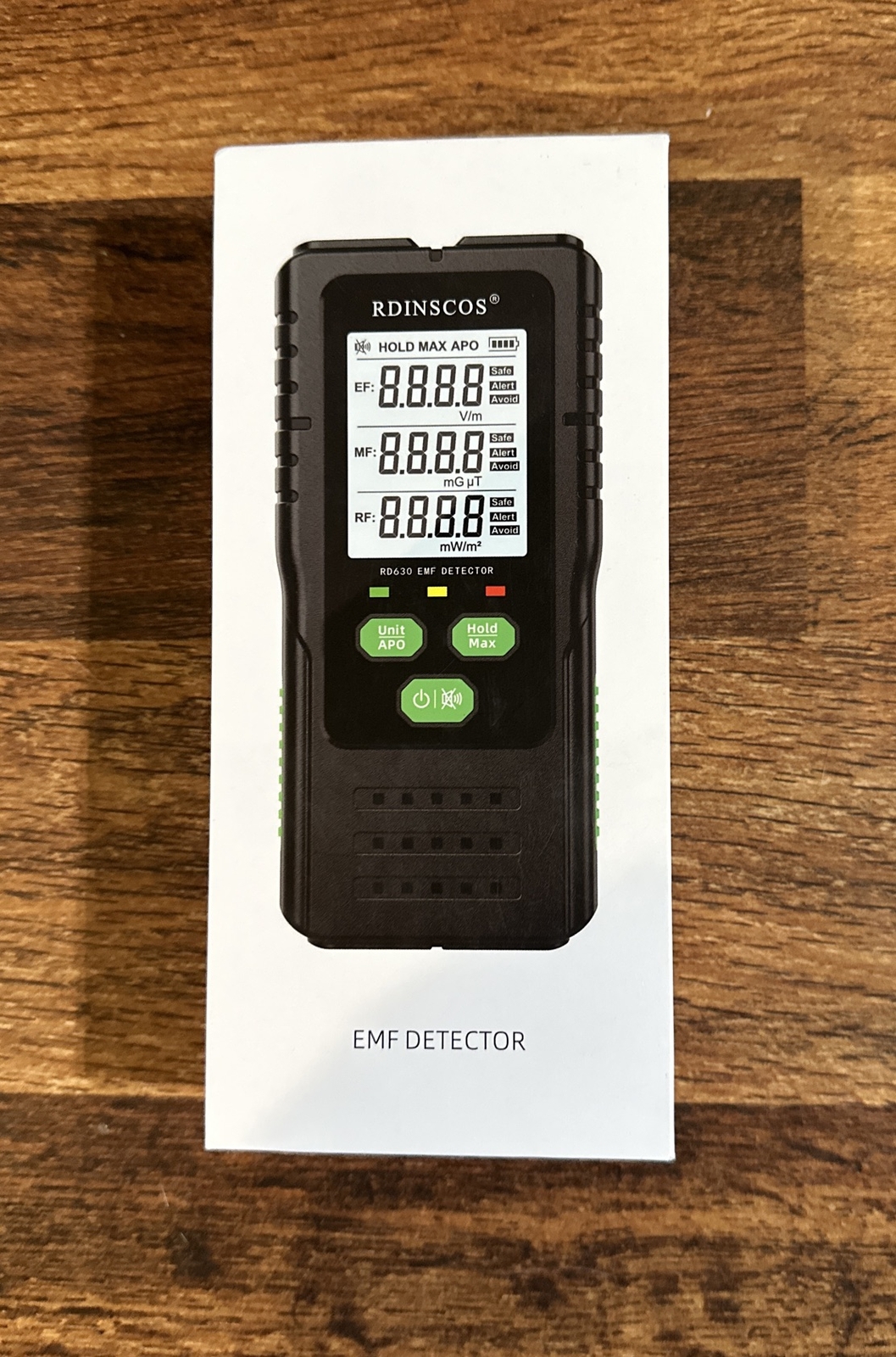 LCD Radiation Dosimeter 3-in-1 EMF Meter Household Radiation Detector Tester