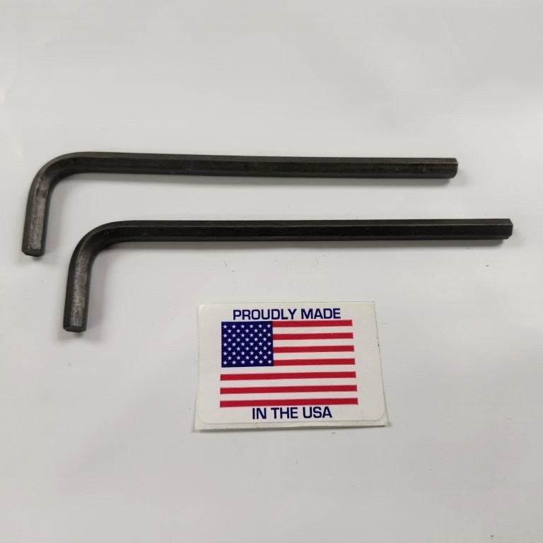 (Qty 25 pcs) 1/4" Long Arm Allen Wrenches Keys / Overall Length: 5-1/8" New USA