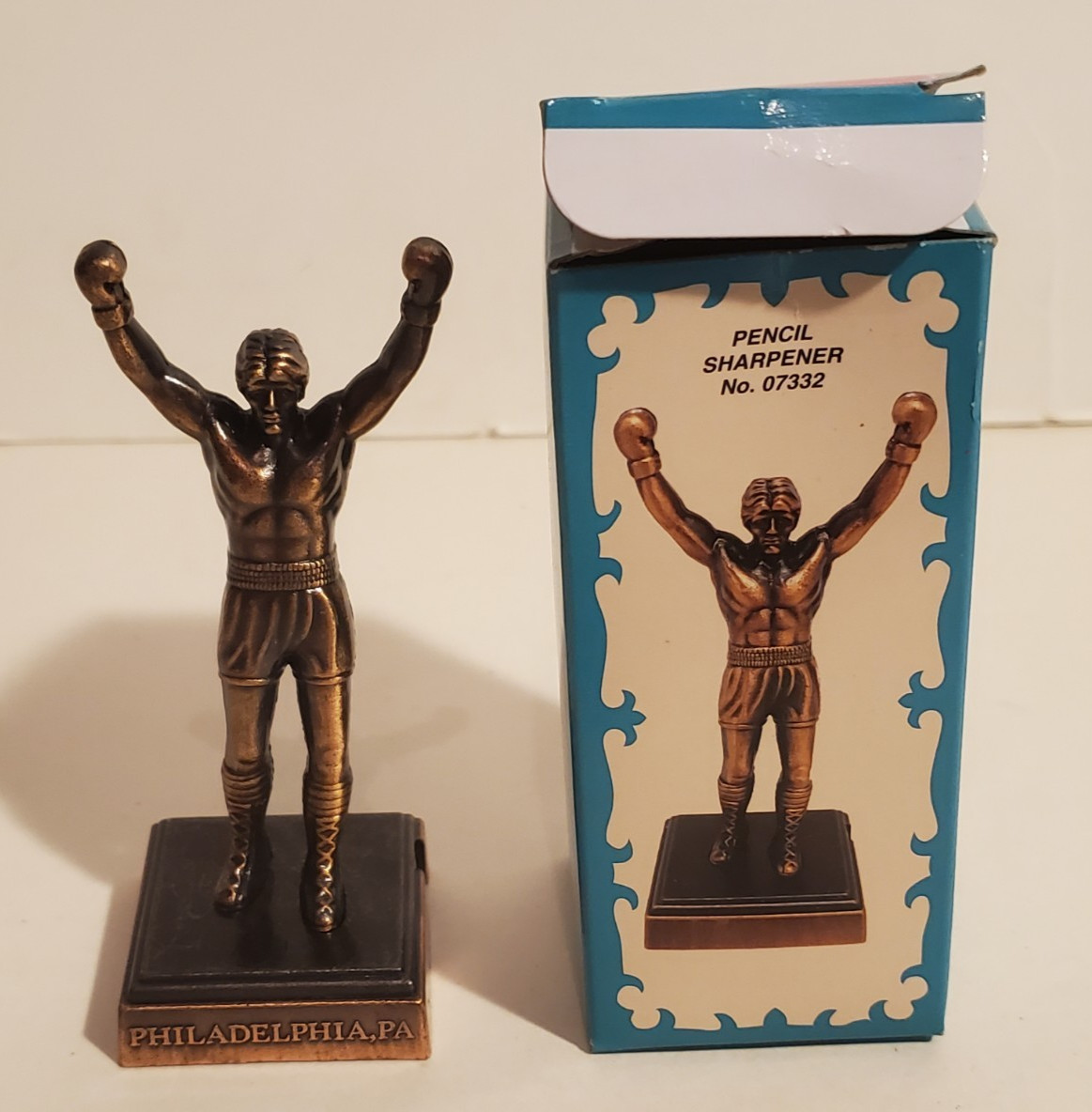 PHILADELPHIA ICON ROCKY BALBOA SYLVESTER STALLONE FIGURAL MOVIE PENCIL SHARPENER