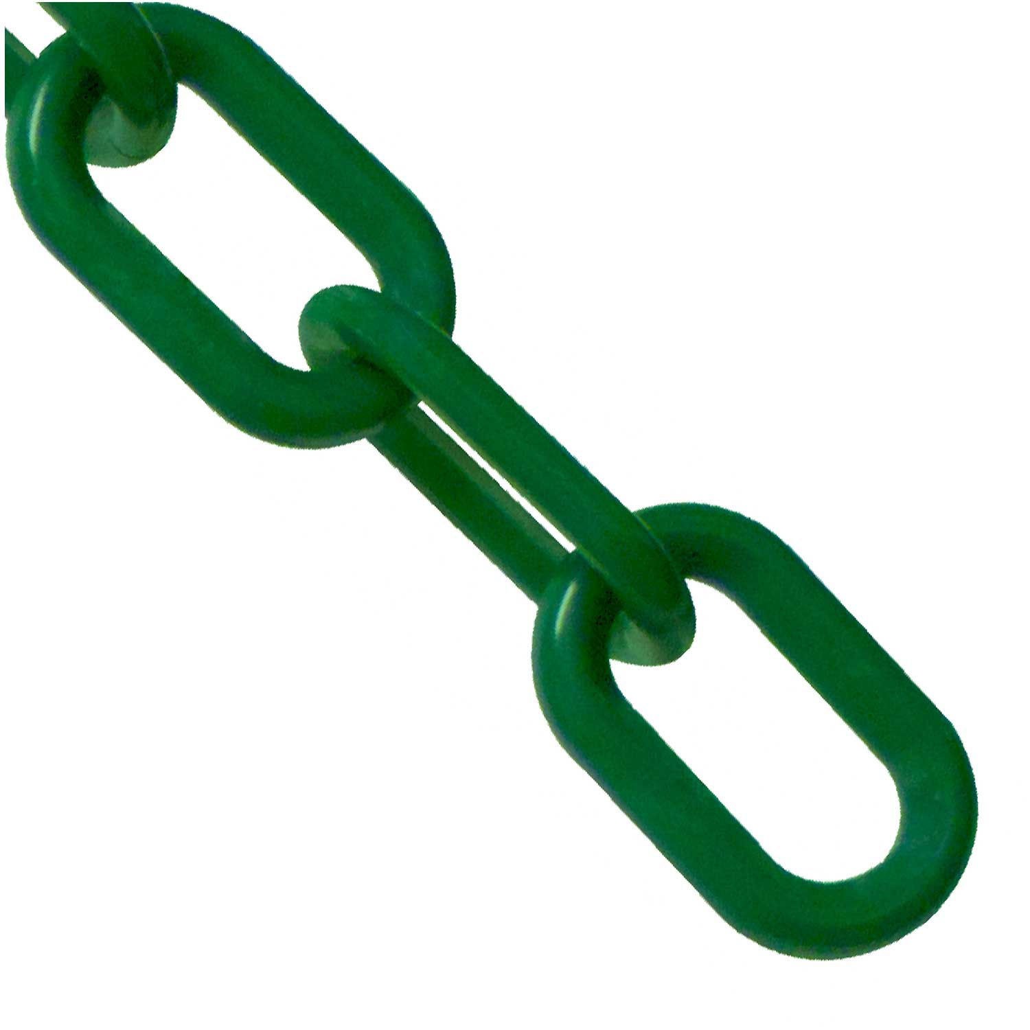 Mr. Chain Plastic Barrier Chain HDPE 2"x25' 8 51mm Green