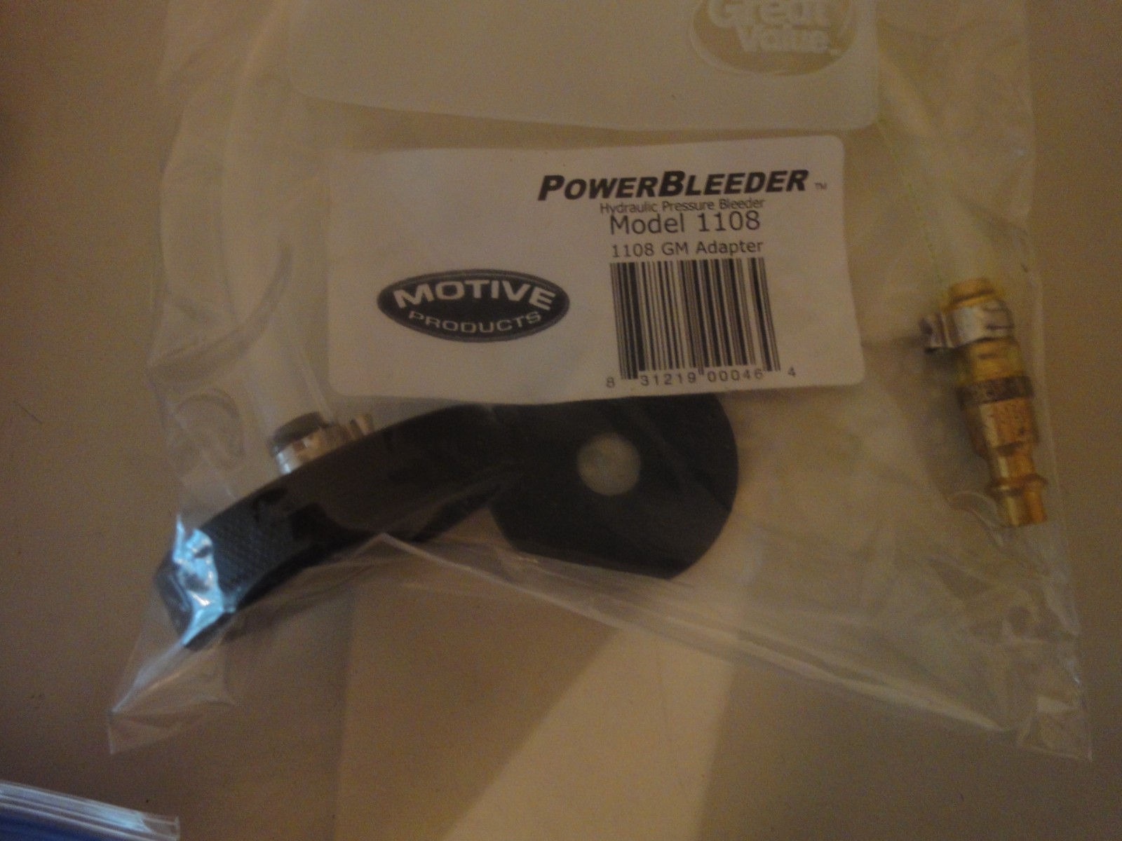 Motive Brake Bleeder Kit 0380 plus additional brake bleed tools
