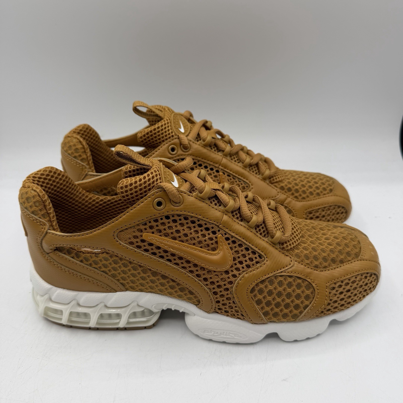 Nike Air Zoom Spiridon Cage 2 Running Shoes Mens 7 Womens 8.5 Wheat HQ3552-799
