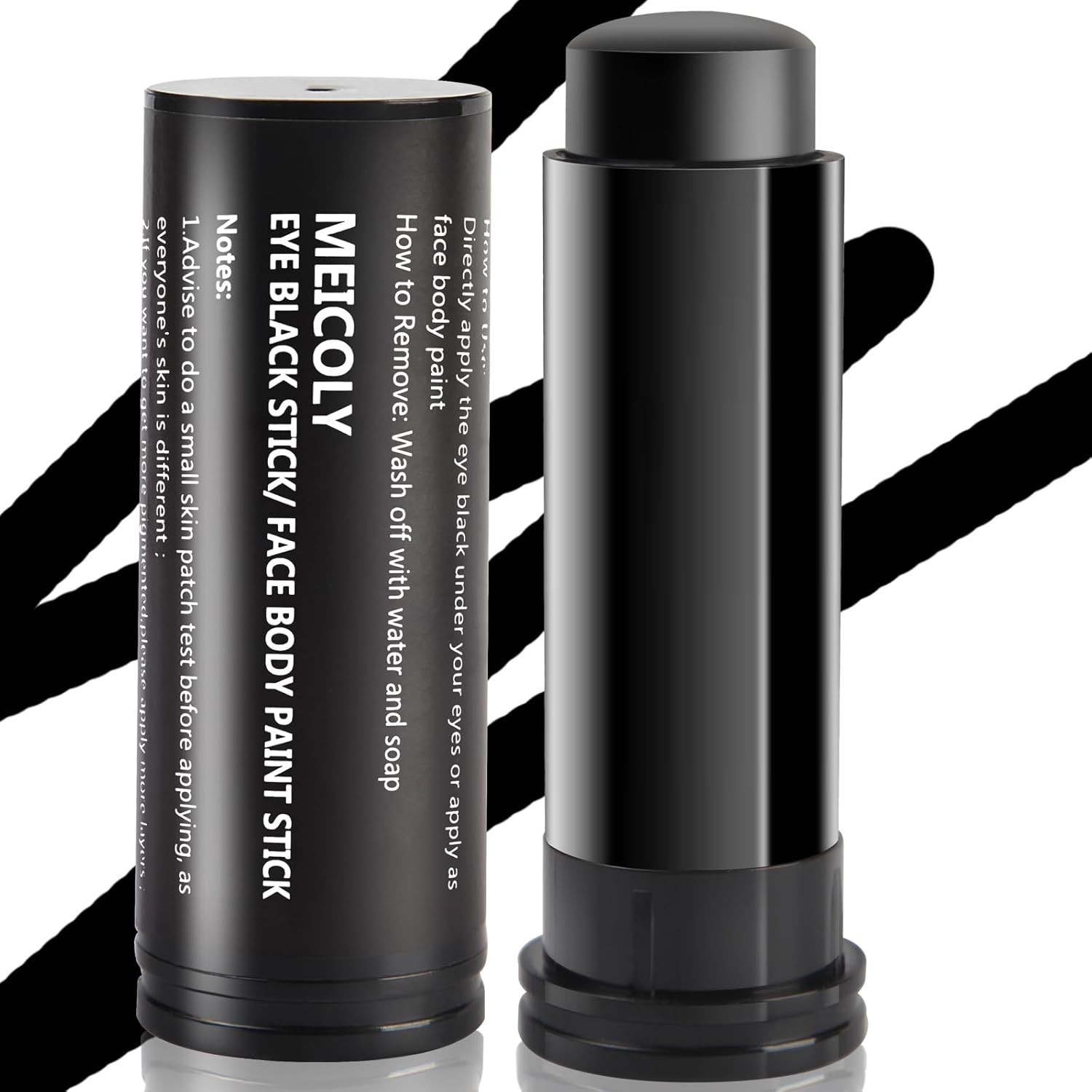 MEICOLY Black Face Paint,Eye Black Stick for Sports,Baseball Softball Football L