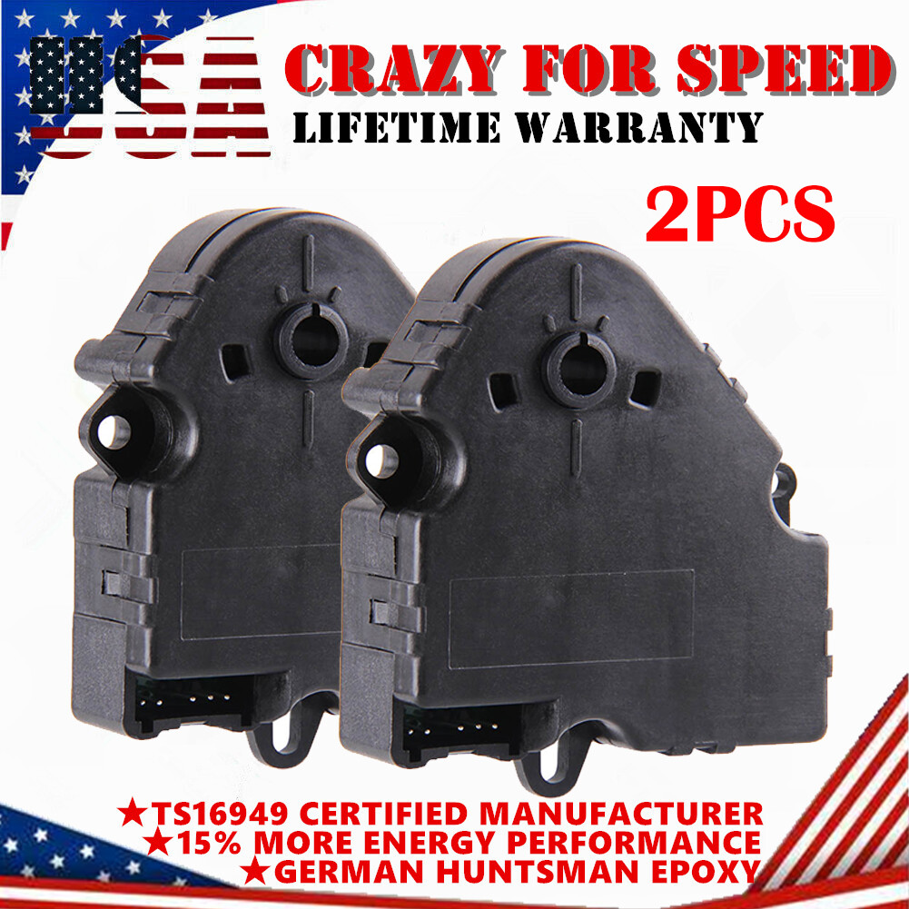 2X HVAC Air Door Actuator AC Blend Control Motor For Chevy GMC Silverado 94-2012