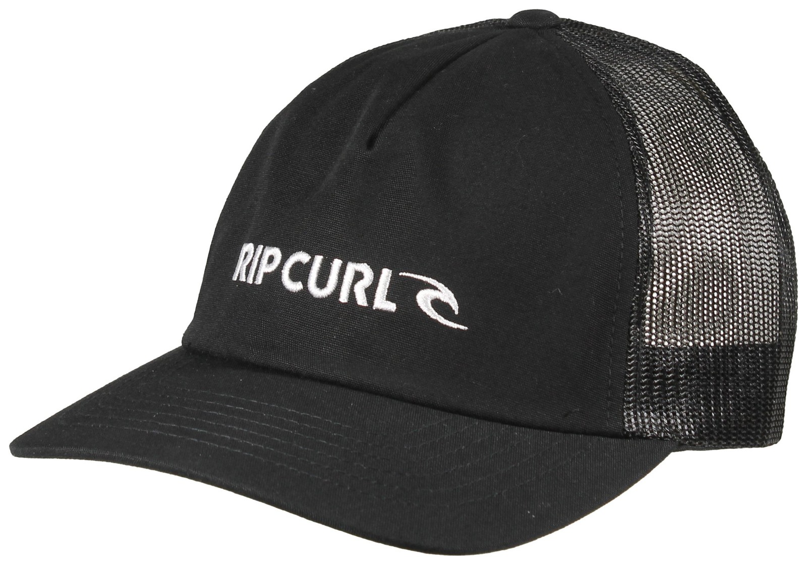 Rip Curl Brand Icon Trucker Hat - Black - New