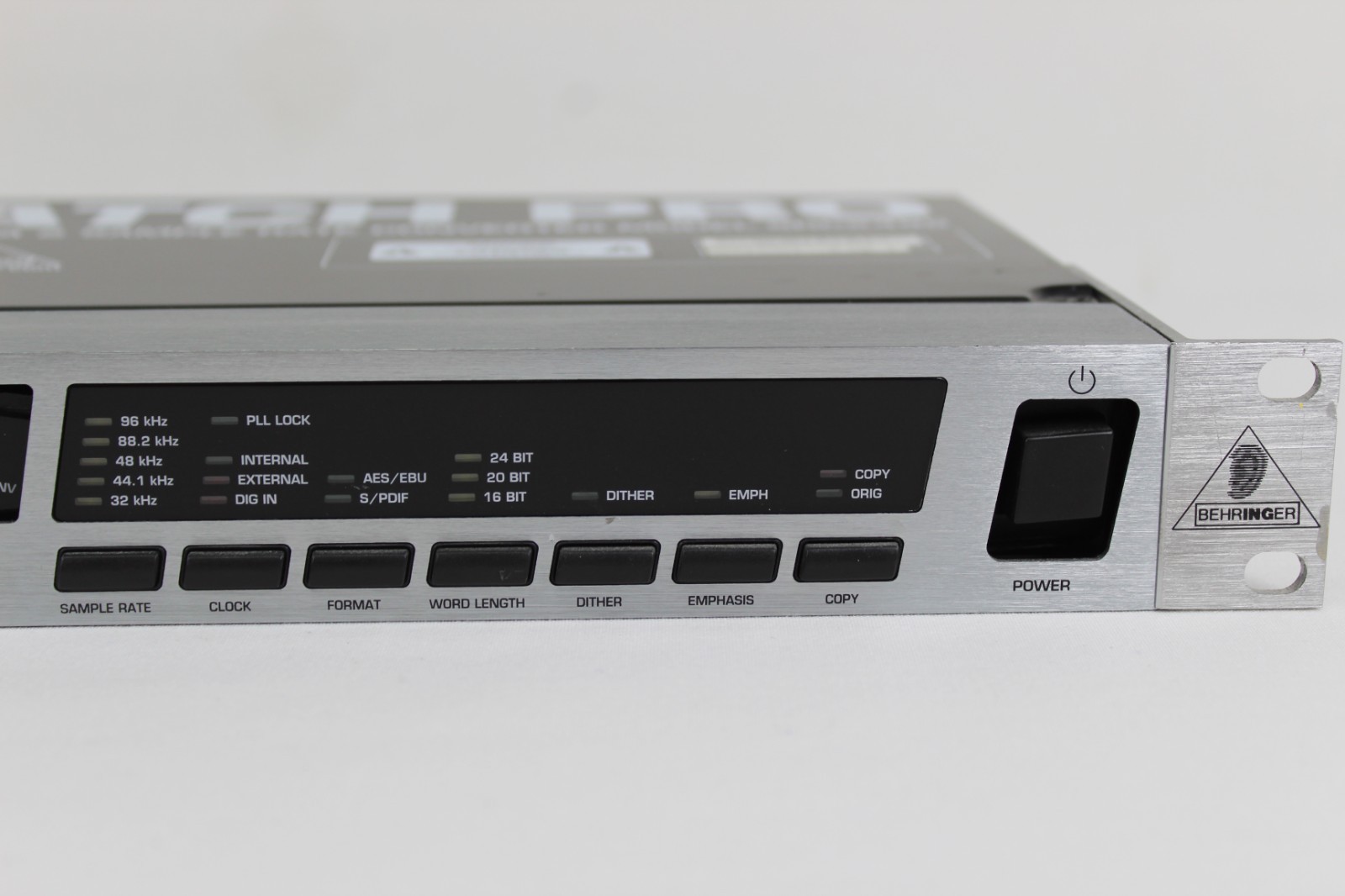 Behringer UltraMatch Pro 24-Bit/96 KHZ A/D-D/A & Sample Rate Converter SRC2496