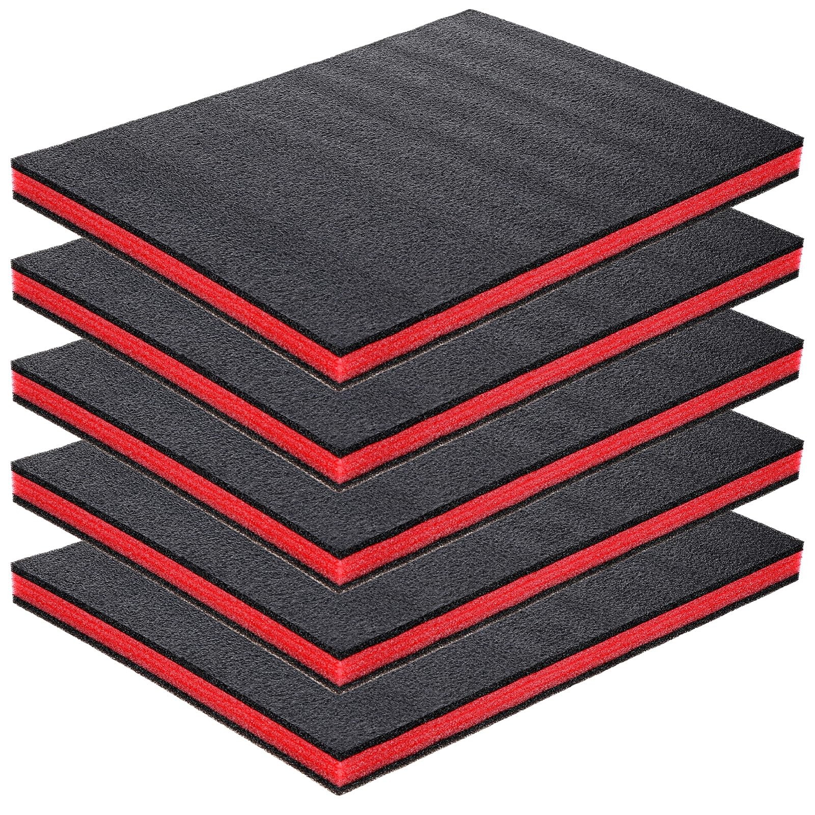 5 Pack 16x12x1 inch Tool Foam, Tool Foam Inserts for Cases, Polyethylene Stor...