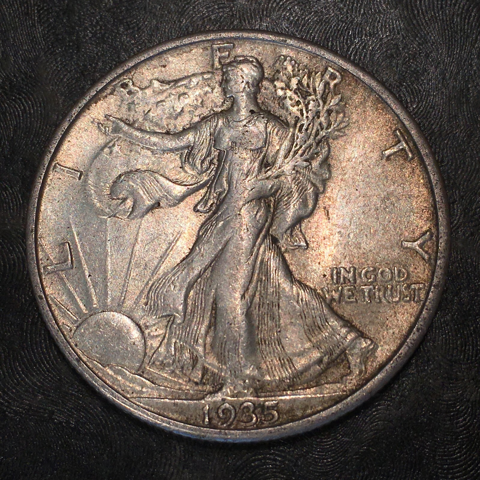 1935-S Walking Liberty Half Dollar - Totally Original - High Quality Scans #H958
