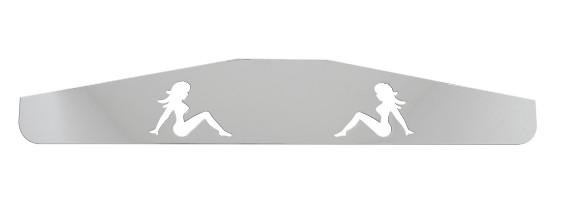 GRAND GENERAL GGA 30220 CHROME STEEL 18 X 3 BOTTOM MUD FLAP PLATE WITH NUDE
