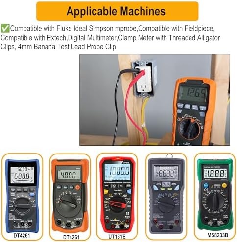 KIT-14 Test Lead Set,Compatible with Fluke Ideal Simpson mprobe Digital Multimet