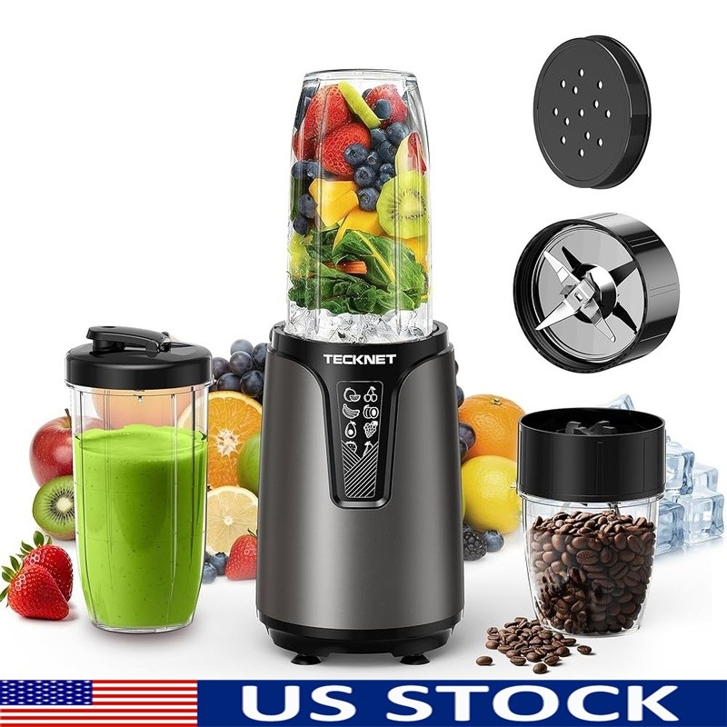 1000W Bullet Blender W/ Cyclone Blades Portable Smoothie Maker 7-in-1 Set New