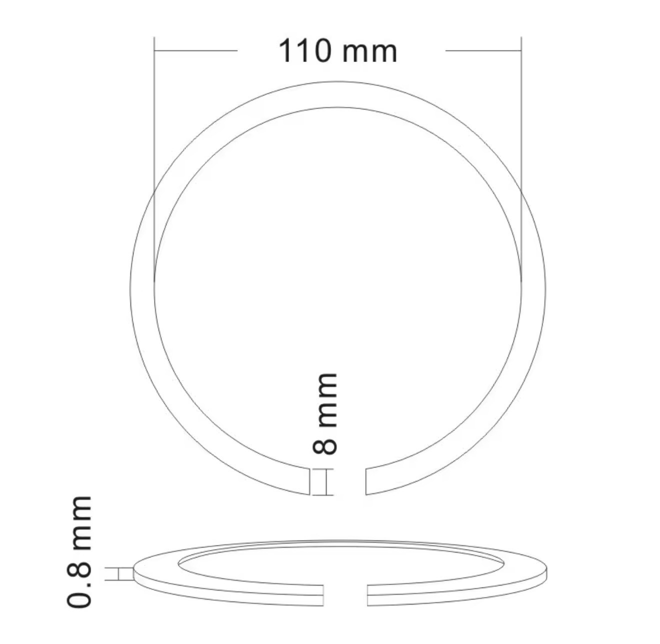 Acoustic Guitar Rosette Inlay Ring – Herringbone Pattern Real Wood-8mm