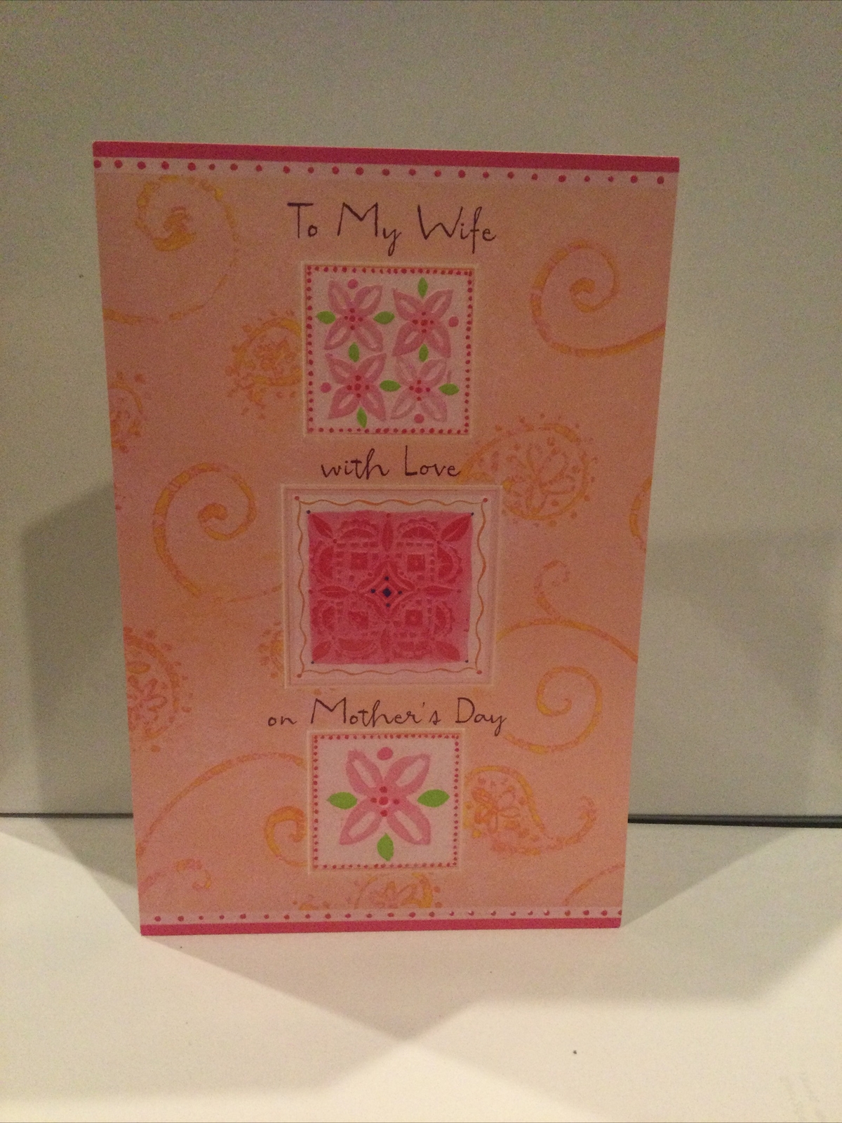Mother's Day Card  “To My Wife With Love On Mother’s Day” New W Envelope
