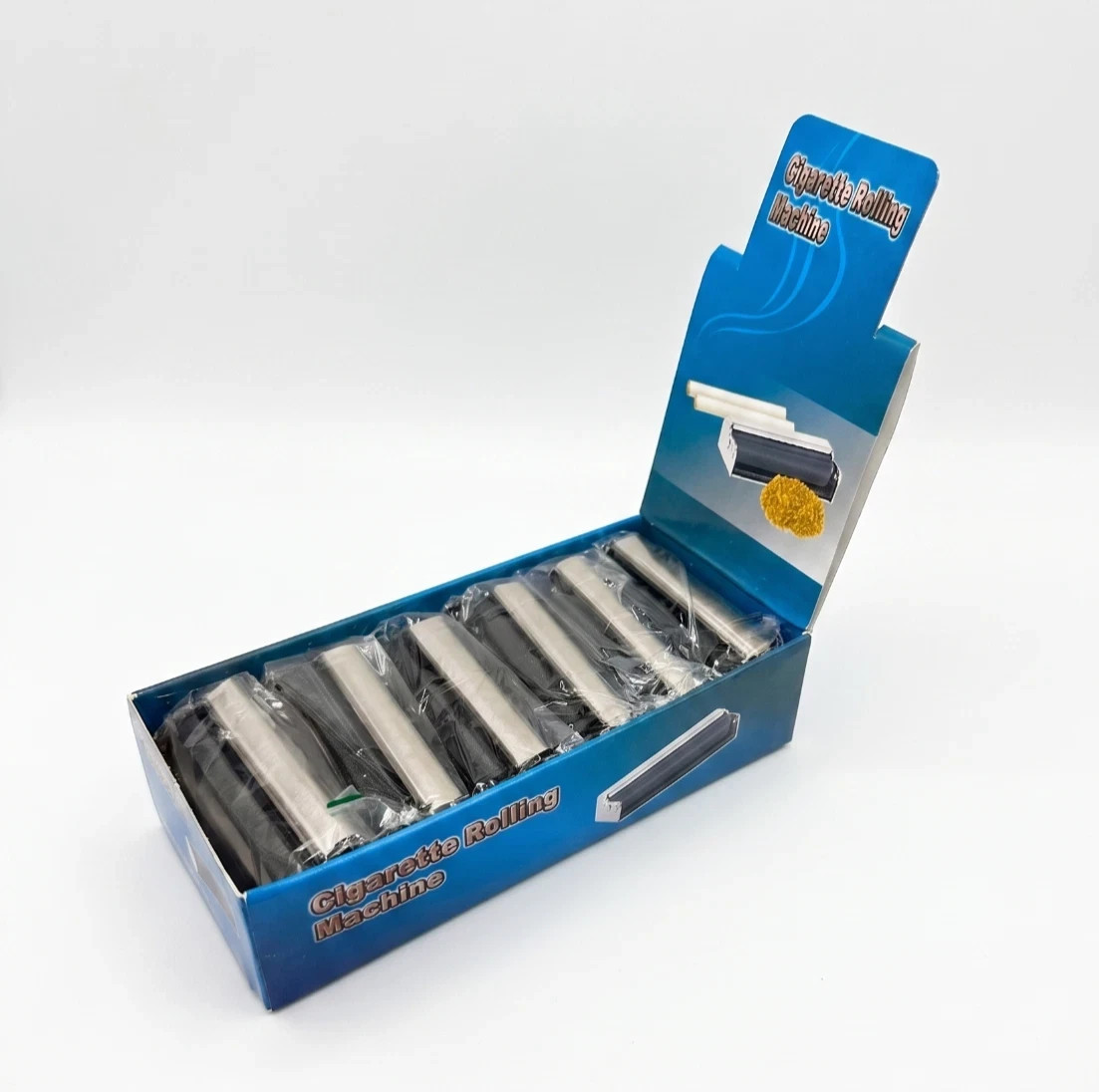 12-Pack Cigarette Maker Tobacco Roller Rolling Machine Cigarette Display (70mm)