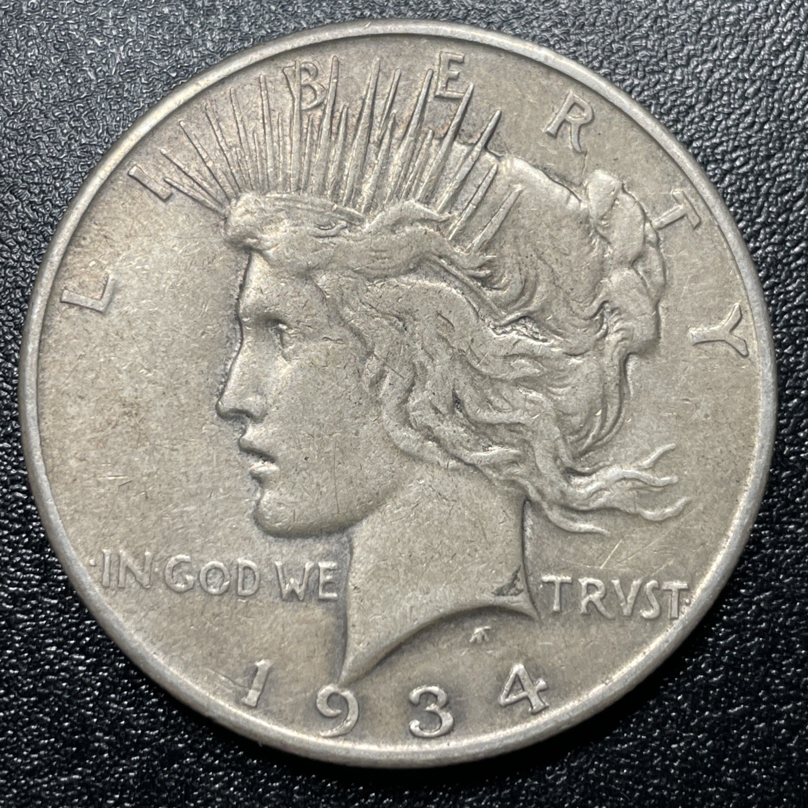 1934-S Peace Silver Dollar VF Very Fine Semi Key Date Tough Coin
